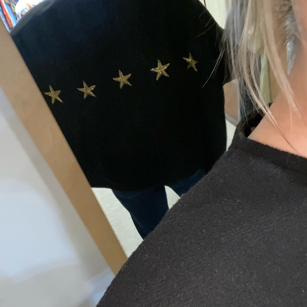 Traffic People Sequined Star Sweater